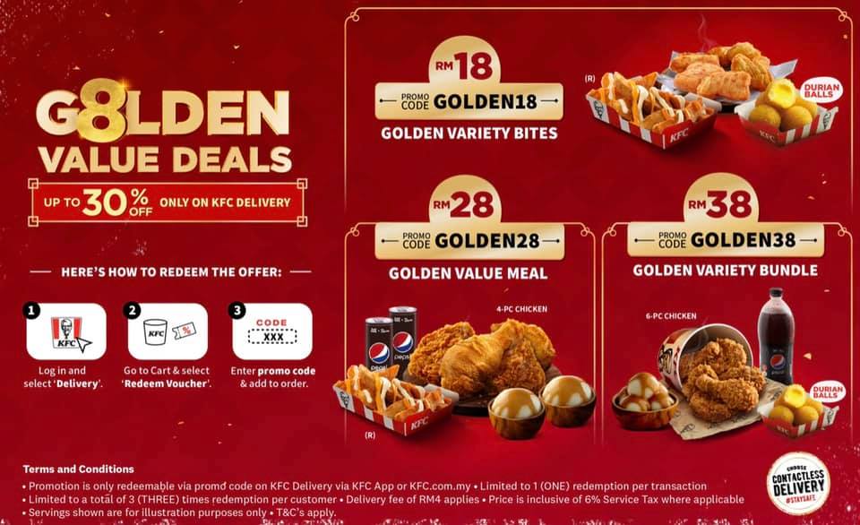 Kod Promo KFC (Januari 2021): Golden Value Deals & Any 2 ...