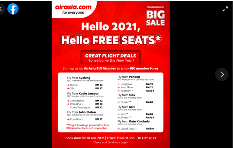 promo free seat air asia 2021