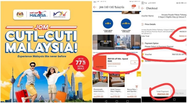 voucher hotel shopee rm100