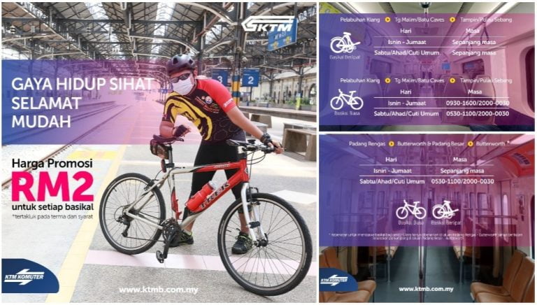 cara bawa basikal naik ktm