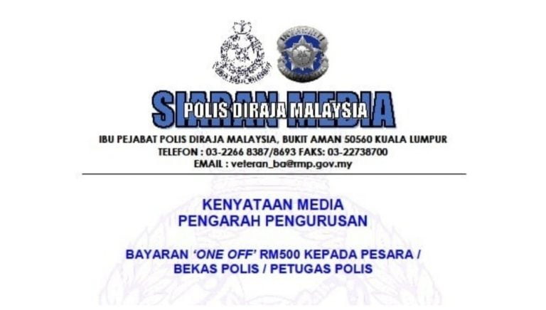 pesara polis rm500