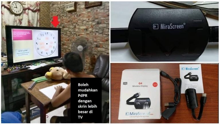 cara sambung hp ke tv