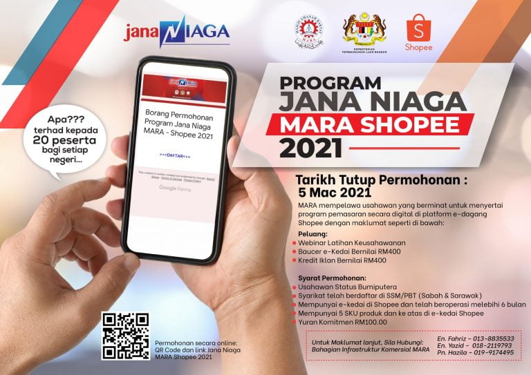 jana niaga shopee mara