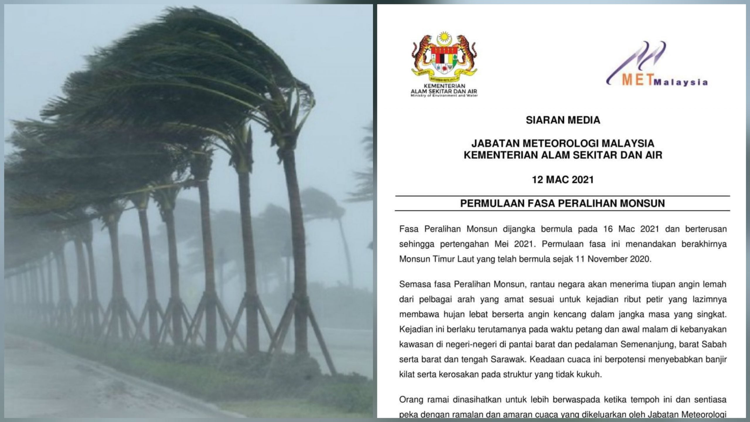 Ramalan cuaca malaysia 2021