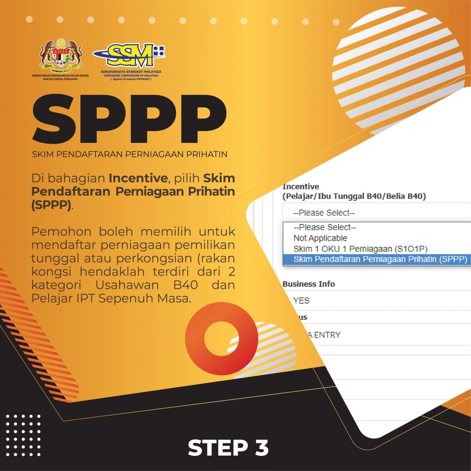 SPPP SSM Panduan Pendaftaran SSM Percuma Untuk B40 & Pelajar