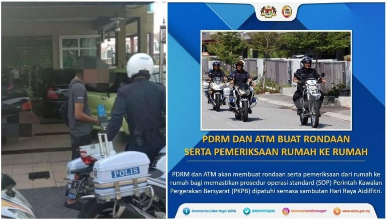 rondaan aidilfitri rumah ke rumah pemeriksaan