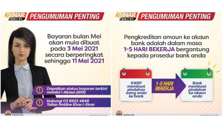 bayaran isinar bulan mei