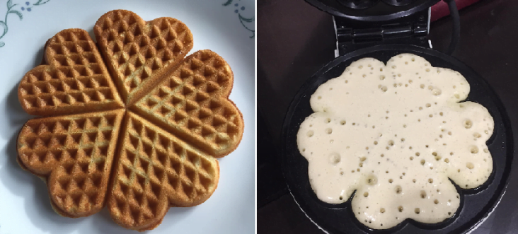 resepi waffle kon aiskrim