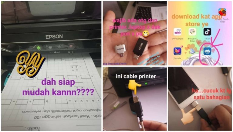 cara print dari handphone