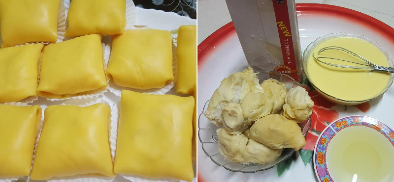 Resepi durian crepe azlina ina
