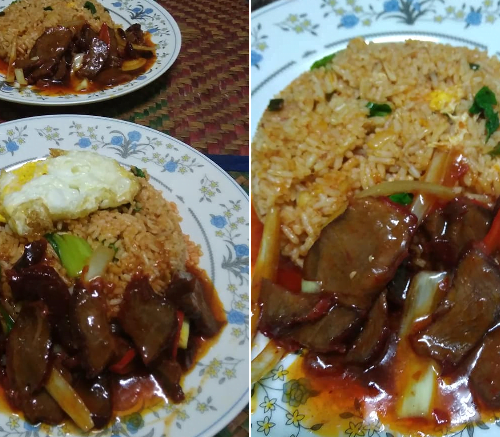 Goreng daging merah nasi Resepi Nasi