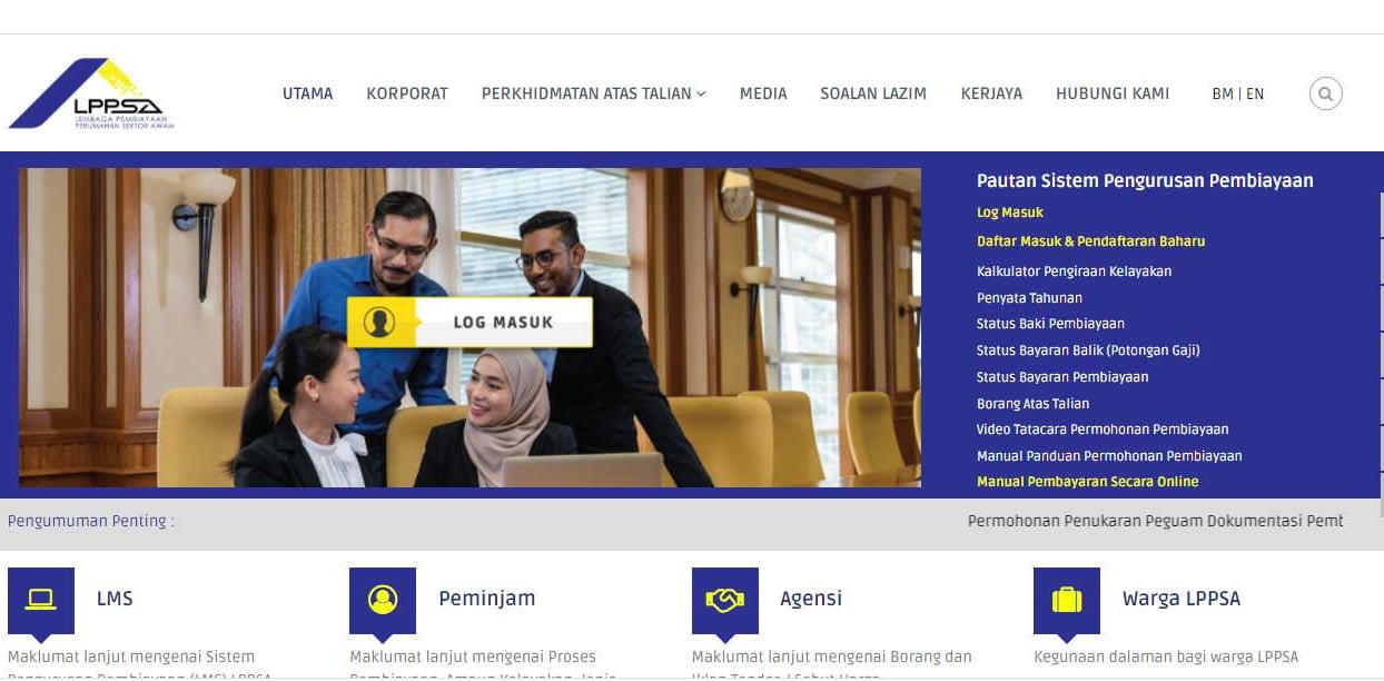 LPPSA Daftar, Login, Semak Jadual Kelayakan & Syarat Pinjaman