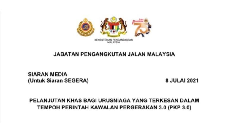 pelanjutan urusniaga pkp jpj