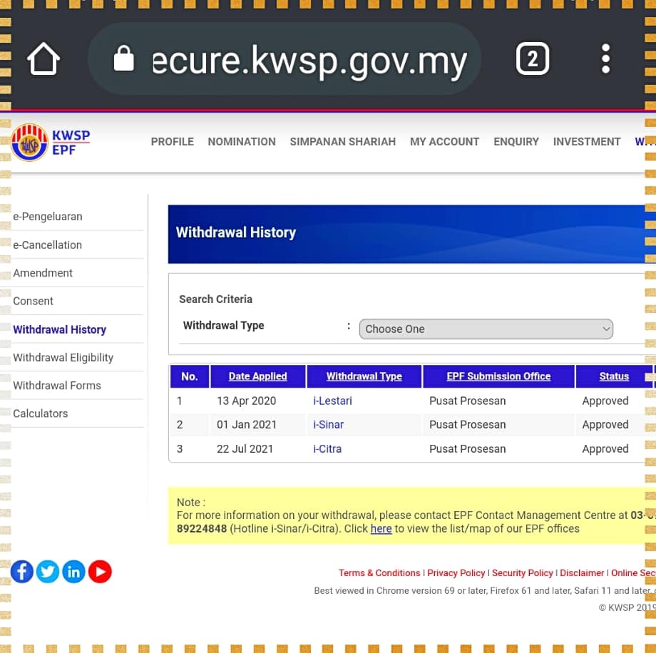 Secure.kwsp.gov.my i sinar