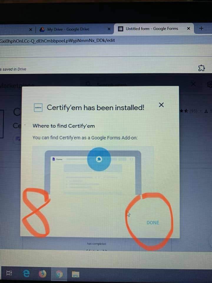 cara buat sijil google form