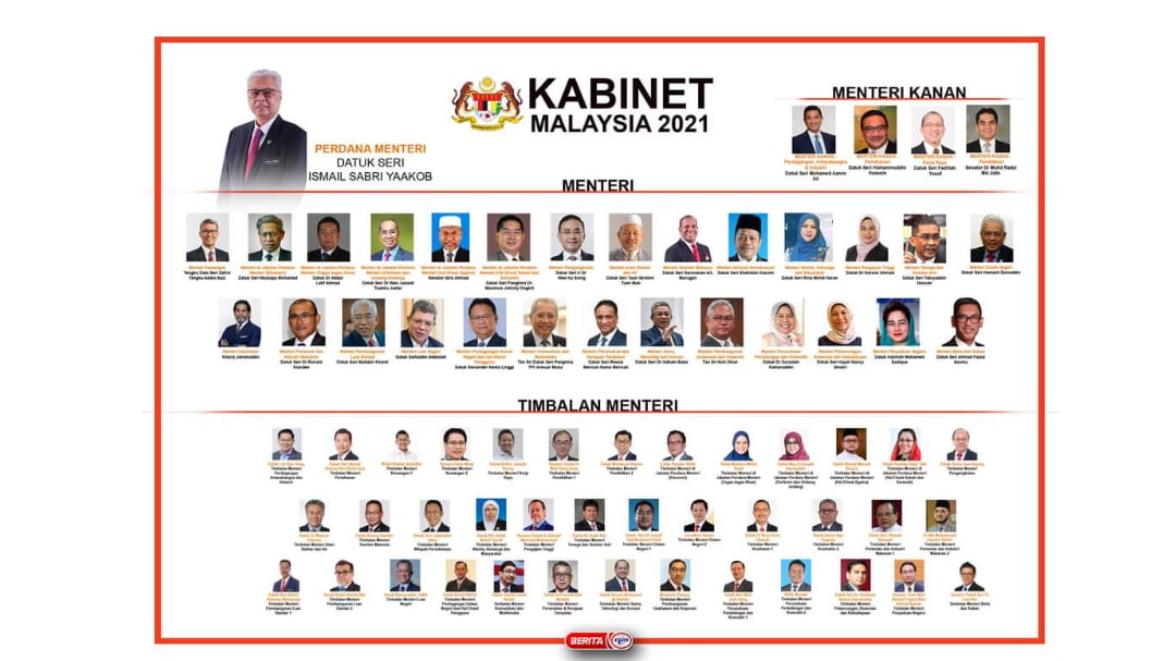 Nama kabinet baru senarai Senarai Barisan