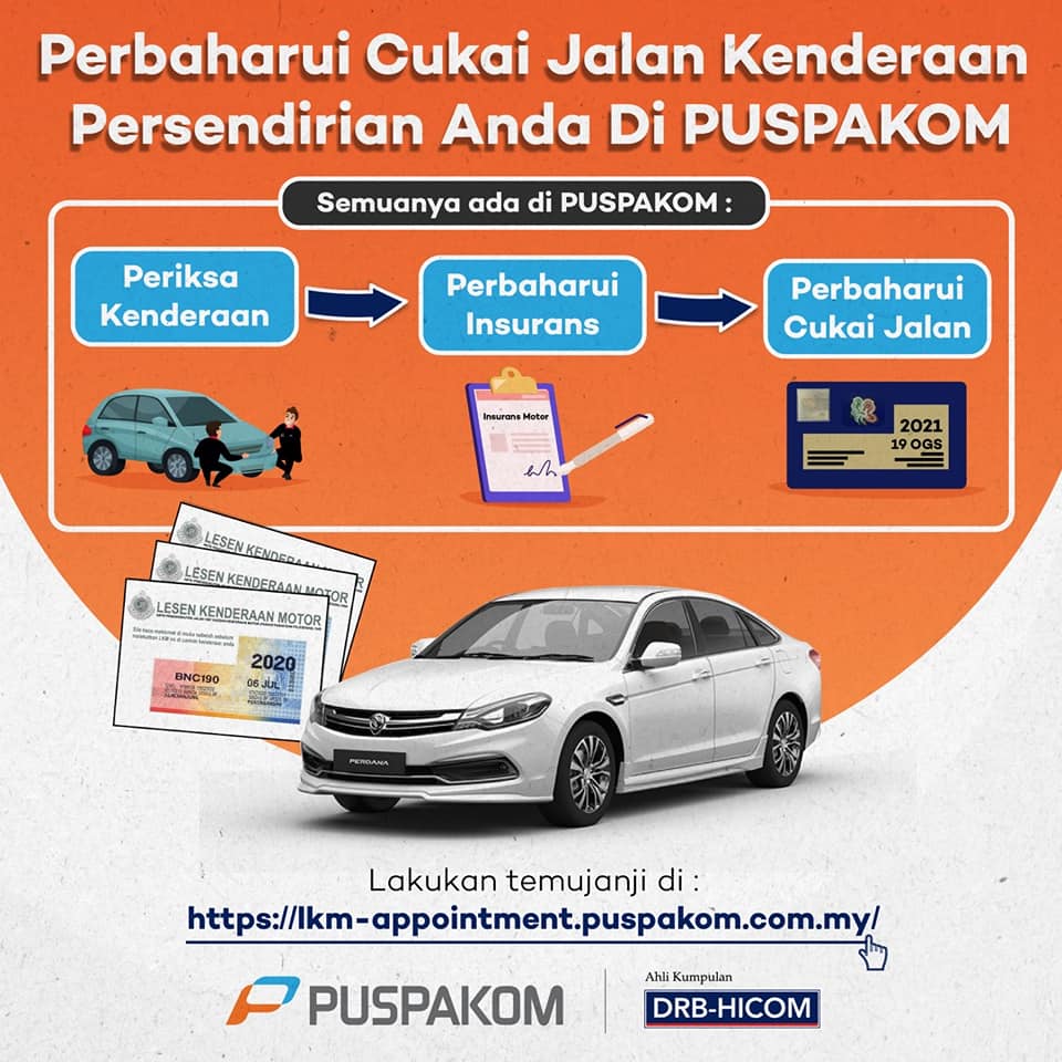renew roadtax puspakom