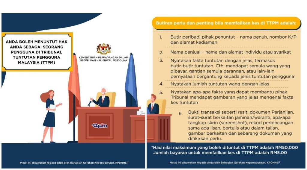 tuntutan tribunal pengguna malaysia