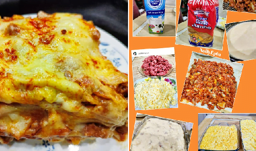 Resepi Lasagna Daging Tanpa Menggunakan Kepingan Lasagna