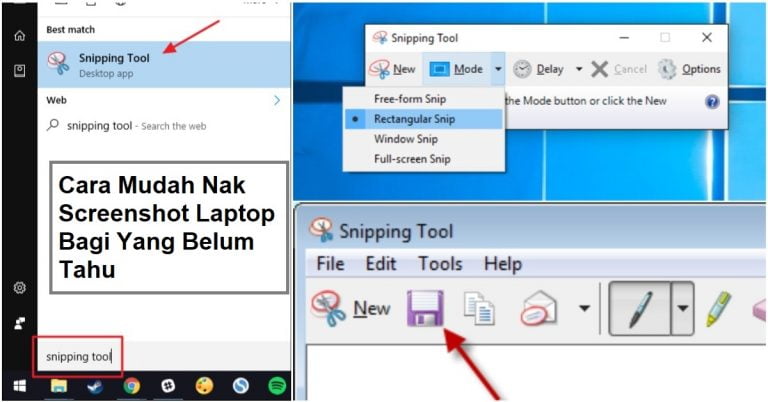 cara screenshot laptop
