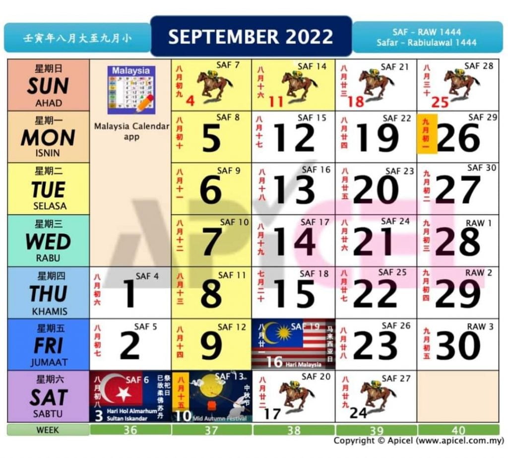 Cuti kalendar sekolah 2022 Kalendar 2022