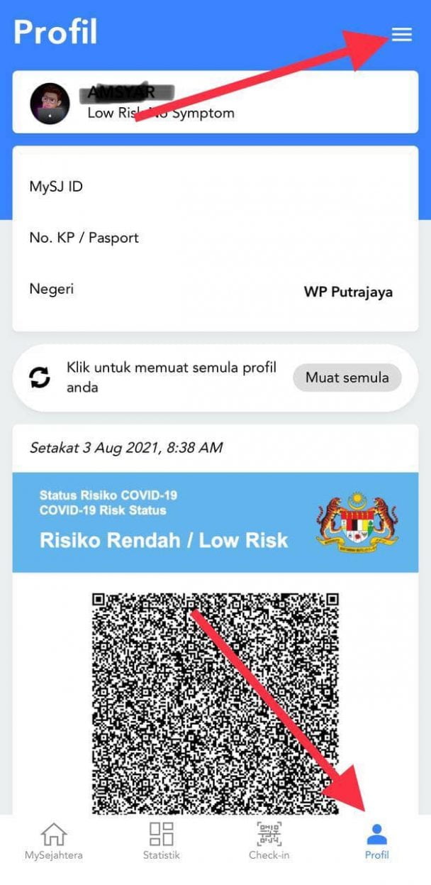 Cara Tukar No Telefon Di MySejahtera Tanpa Padam Akaun Sedia Ada