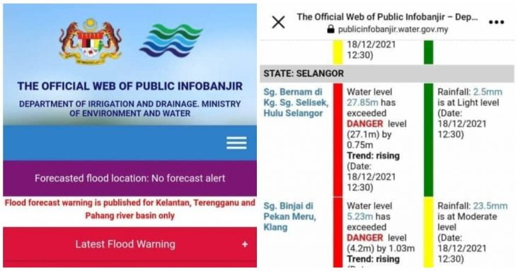 Info banjir public my Public urged