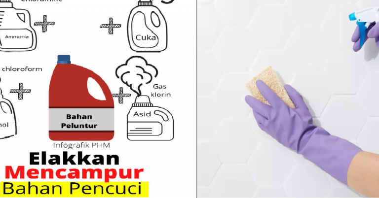 bahaya campur pencuci lantai dengan peluntur