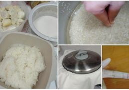 cara masak pulut rice cooker