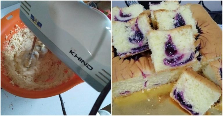 resepi kek cheese blueberry