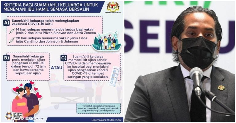 suami menemani isteri bersalin