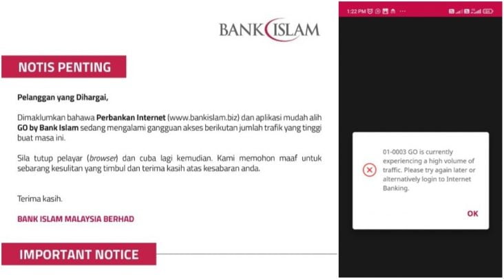 bank islam tergendala