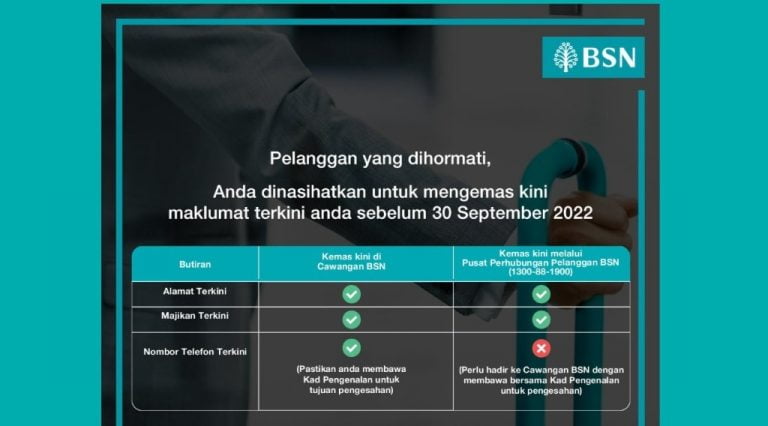 kemaskini maklumat bsn