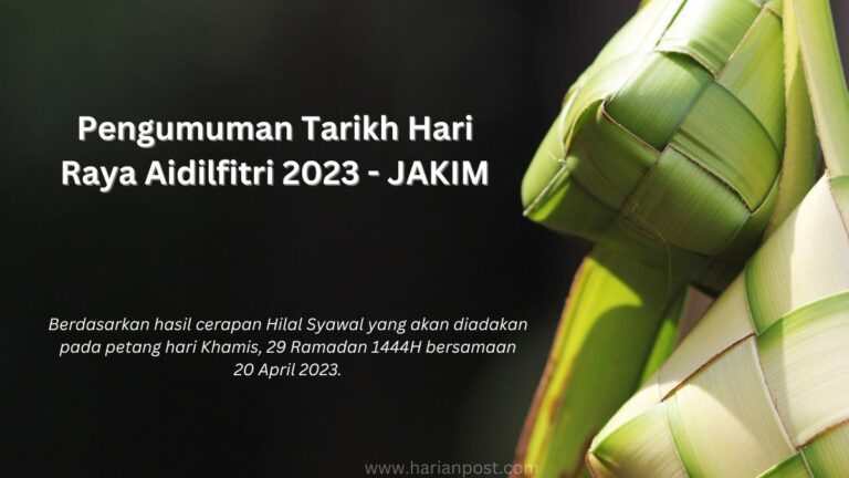 Tarikh Hari Raya Aidilfitri