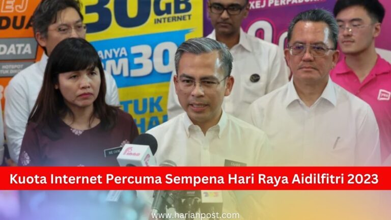 Kuota Internet Percuma Sempena Hari Raya