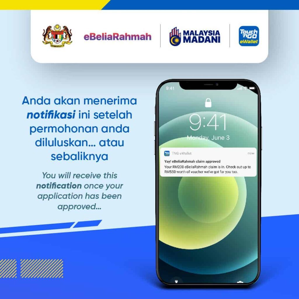 eBeliaRahmah Touch n Go: Cara Tebus RM200 Melalui Aplikasi TNG