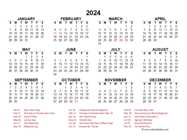 Kalendar 2024: